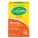 Culturelle Bloating " Gas Defense, Digestive Enzymes " Probiotics for Digestive Health, 30 Capsules, Supports Occasional Indigestion " Discomfort