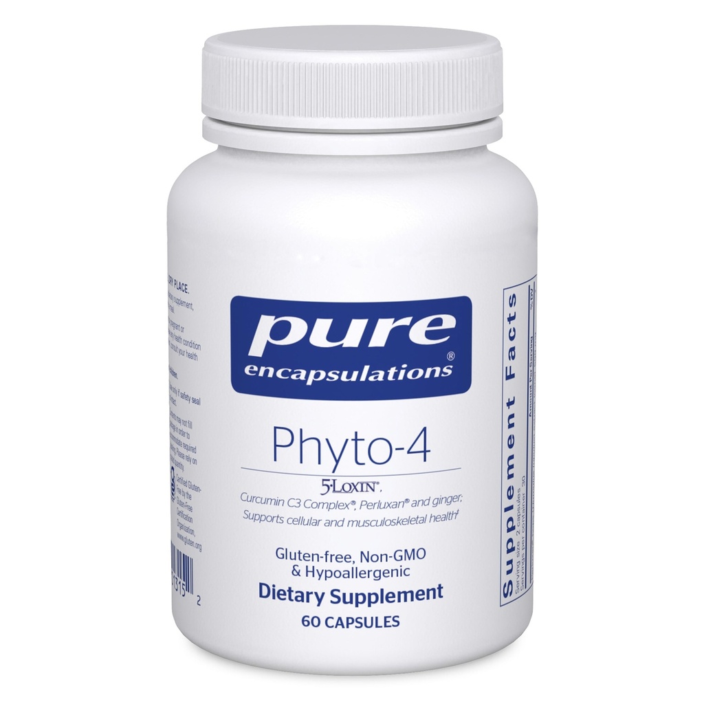 Pure Encapsulations Phyto-4 ← Hypoallergenic Supplement Supports Immune, Cellular and Tissue Health ← 60 Capsules