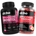 Myo-Inositol " D-Chiro Inositol " ACV Gummies - 40:1 Ratio Hormon Balance for Women " Apple Vinegar Gummies - Suplementos para apoyar ciclo menstrual " Salud femenina