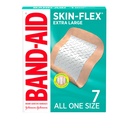 Bandejas adhesivas para primeros auxilios y cuidado de heridos de cortes menores y raspas " Burns, Bandas estériles flexibles para neumáticos " , Extra Large, All One Size, 7 ct