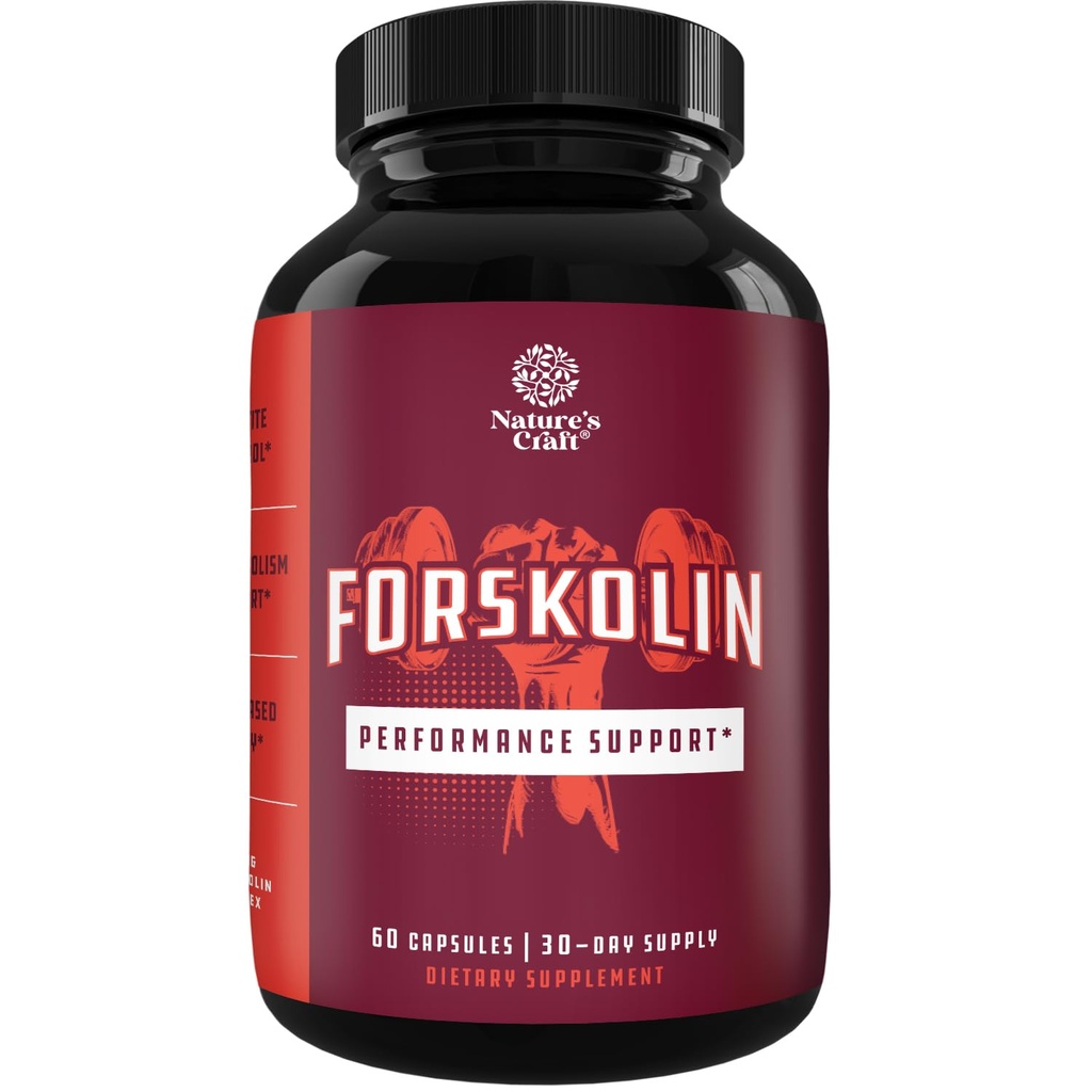 Max Strength Forskolin Weight Loss Suplemento para Hombres y Mujeres - Forskolin Fast Acting Diet Pills Natural Potent Fat Burner Builds Muscle Boost Energy 60 Veggie Capsules