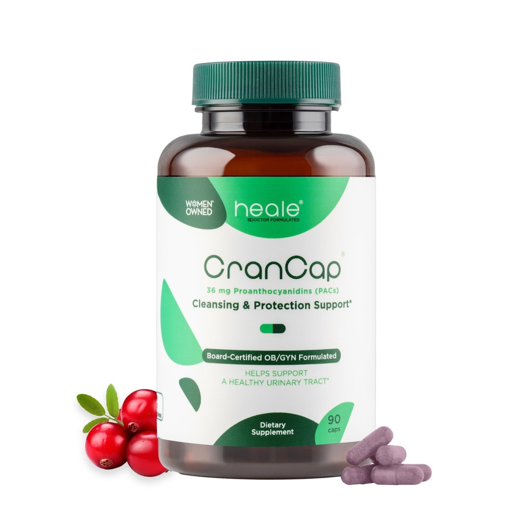 Píldoras de arándano - Urinary Tract Health Cranberry Suplemento - 36 mg de PAC de Potente - No GMO, Vegan, Gluten Libre - por Heale - 90 cápsulas