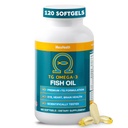 Macuhealth Omega 3 Fish Oil - 1100mg DHA, 1100mg EPA, Eye &amp; Brain Health Supplement, Triglyceride Formula, 120 Softgels