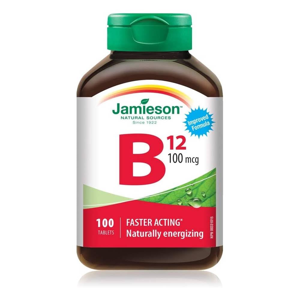 Jamieson B12 100 mcg (METHYLCOBALAMIN), 100 tabletas