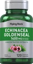 Piping Rock Echinacea Goldenseal Capsules | 120 Vegetarian Capsules | Non-GMO, Gluten Free Supplement