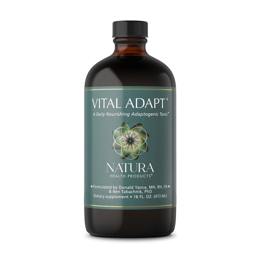 Natura Health Products Vital Adapt Supplement - Daily Nourishing Adaptogenic Tonic for Endocrine Function Support - Destacando Rhodiola, Ashwagandha, Cordyceps, Reishi (16 Fluid oz)