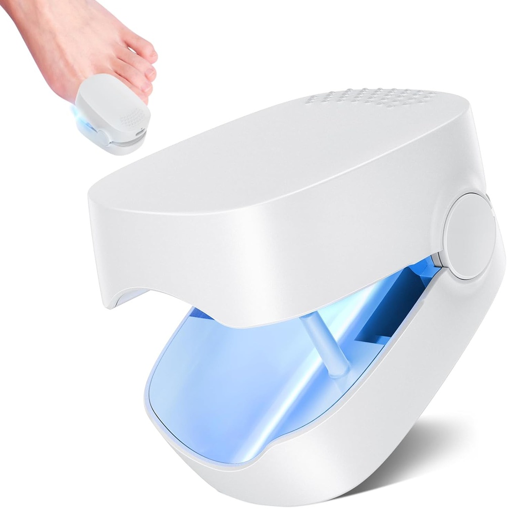 Nail Fungus Cleaning Light Device, Nail Fungus for Damaged Discolored Thick Toenails " Fingernails, Effective Recargable Toenail Fungus Remover for Home Use