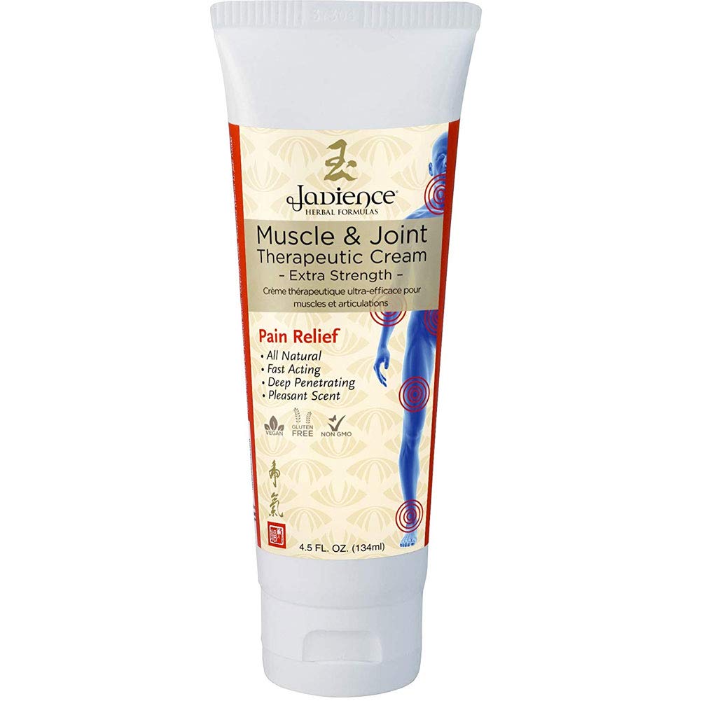 Jadience Muscle & Joint Therapeutic Pain Relief Cream Analgesic for Lower Back Neck Elbow Knee Muscle Arthritis Inflammation pain relief and recovery Natural Eastern Royal Asian Family Formula 4.5 oz