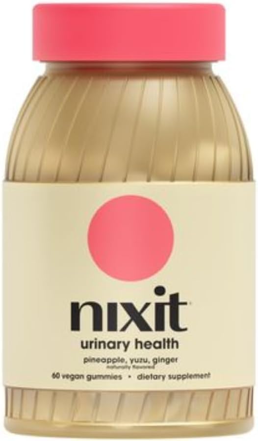 nixit Urinary Tract Health Gummies ← 1000mg D-Mannose  Yuzu > Ginger Flavor tóxico Urinary &amp; Bladder Support Suplemento de ayudas para la práctica de la práctica urinaria Apoyo Vegan, No Gluten-Free (60 Gummies)