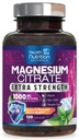 Citrate de magnesio Capsules 1000mg - Max Absorption Magnesium Powder for Muscle, Nerve, Bone and Heart Health Support, High Absorption Citrate Complex, Gluten Free, Non-GMO - 120 cápsulas