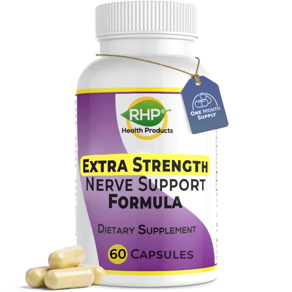 Extra Strength Nerve Support Formula for Nerve Repair and Regeneration. 60 cápsulas