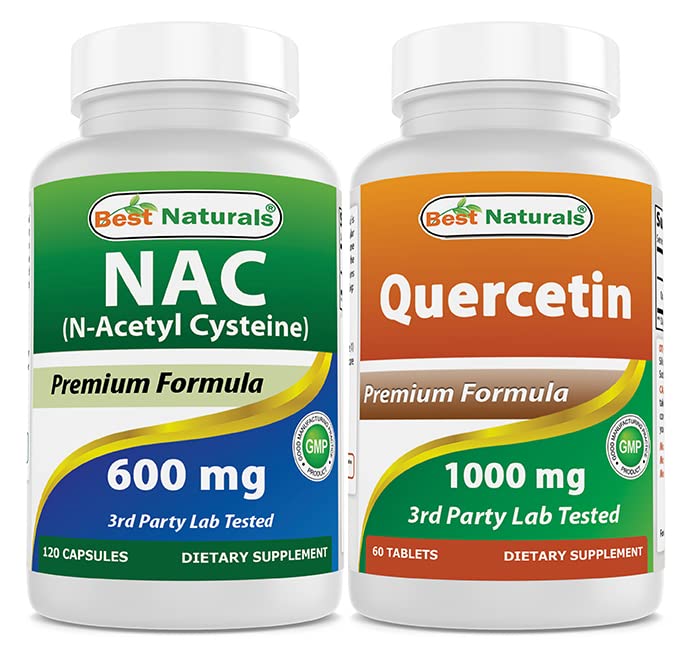 Mejores Naturales NAC 600 mg " Quercetina 1000 mg