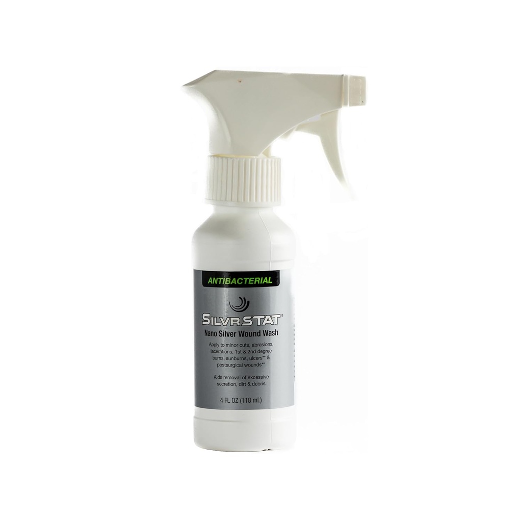 SilvrSTAT Nano Silver Wound Wash Sprayer ← Debride &amp; Fine Mist Spray