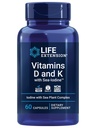 Vitaminas D y K con Iodina, Vitamina D3, Vitamina K1 y K2, Iodine, soporta Immune, Bone, Sanidad arterial y Tiroides, No GMO, Libre de gluten, 60 cápsulas