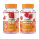 Zinc Lifeable 50mg + Magnesium, Gummies Bundle - Gran Tasting, Suplemento de vitaminas, Gluten Gratis, GMO Gratis, Chewable Gummy