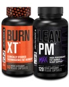 Fábrica de Jacked Burn-XT Pérdida de peso termogénico clínicamente estudiado (60 cápsulas) - Lean PM MAX Sleep Aid (120 cápsulas) para la supresión de la competencia (180 cápsulas)