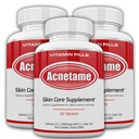 3 Pack- Suplementos de vitaminas para el tratamiento del acné- Tablas de granos hormonales para limpiar la piel de aceite para mujeres, hombres, adolescentes y adultos
