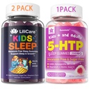 5HTP Gummies con Magnesium Glycinate + Kids Sleep Gummies - Magnesium Glycinate Gummies
