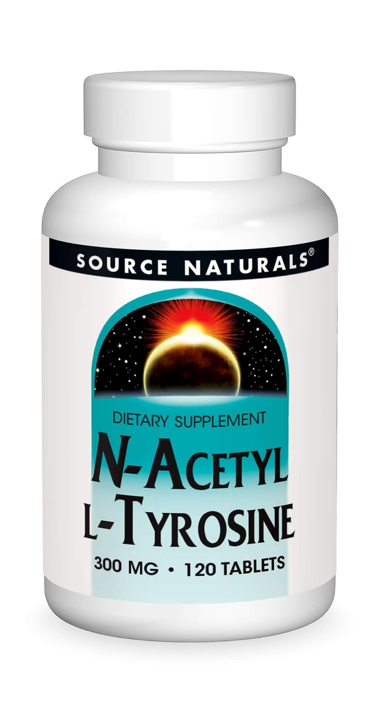 Fuente Naturales N-Acetil L-Tyrosine Suplemento dietético - 120 Tablas