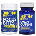 NATURAL STACKS Smart Caffeine + Focus Bites Bundle - Caffeine &amp; Paraxanthine Supplements - Supports Energy & Focus* - Sin Jitters o Crash - 90 piezas