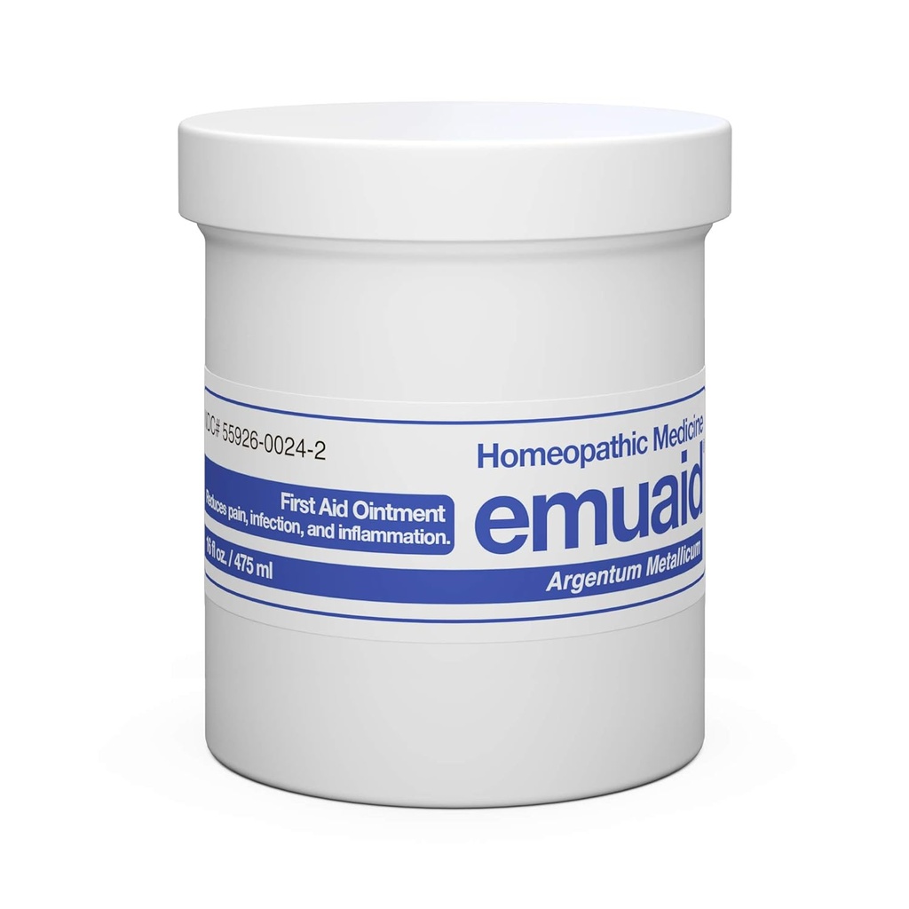 ungüento emuaid para Eczema y alivio de la psoriasis, reduce la picazón, dolor, hinchazón, estrés regular para 100+ condiciones de piel, libre de esteroides y químicos, adecuado para todas las edades, 16 oz
