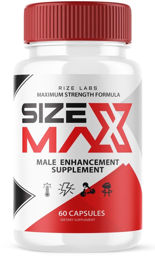 rize labs Tamaño de los hombres Max Pills, cápsulas naturales y eficaces, soporta el cuerpo para realizar más largo y mejor (60 cápsulas)