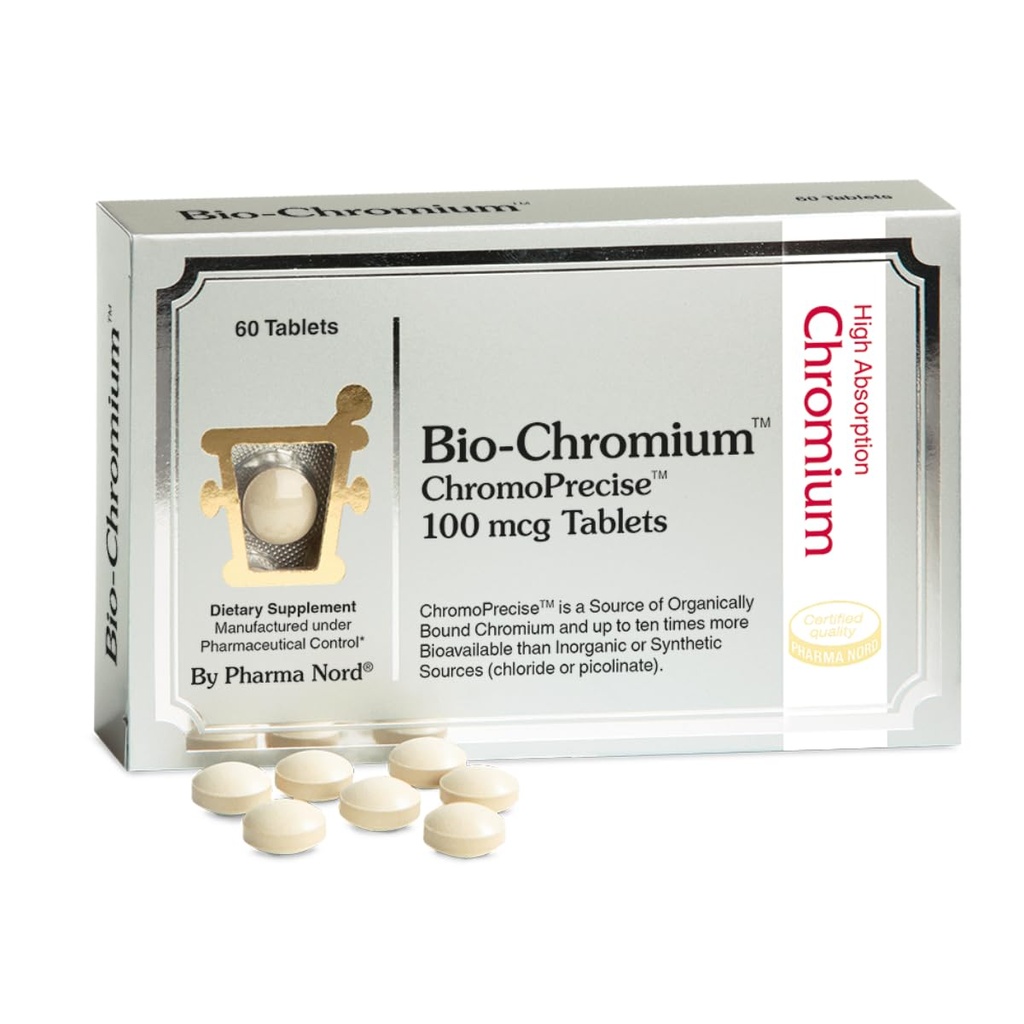 Bio-Chromium 100mcg ← 10x Mejor Absorción ← Fórmula patentada para prevenir los amores tóxicos ChromoPrecise Organic Chromium Supplement ← Manufactured to Pharmaceutical Standards (60)