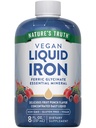 La verdad de la naturaleza gotas de hierro líquido Suplemento 18mg ¦ Essential Mineral ← Vegan, Non-GMO, Gluten Free