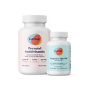 FullWell Prenatal Vitamin + DHA ← Omega 3 Fish Oil with DHA &amp; EPA for Brain Development &amp; Nervous System Support ← 26+ Nutrientes vitales ← Nutrientes con forma dietista, No GMO, 3er partido testado, 30 servidos
