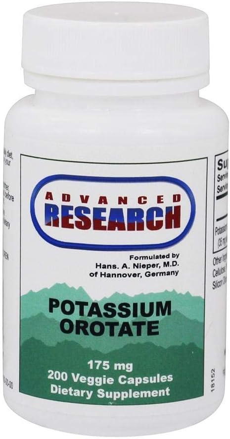 Potasio Orotate 175 Milligrams 200 Veg Capsules
