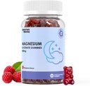 Magnesio Glycinate Gummies 400mg,Adult Sugar Suplemento Glycinate de Magnesio Libre,Muscle, Bone Support - 60 Gummies Orgánicas