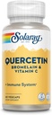 SOLARAY Quercetina, Bromelaina &amp; Vitamina C, 60 VegCaps