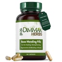 Dimmak Herbs Bone Mending Pills- Rapid Fracture " Broken Bone Healing Supplement- Advanced TCM Formula with Drynaria- Stress Fracture " Osteoblast Support- Organic, Vegan- 500mg 100 Capsules