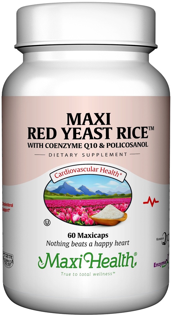 Maxi Health, Maxi Red Yeast Rice Complex (600 Mg), 60 cápsulas