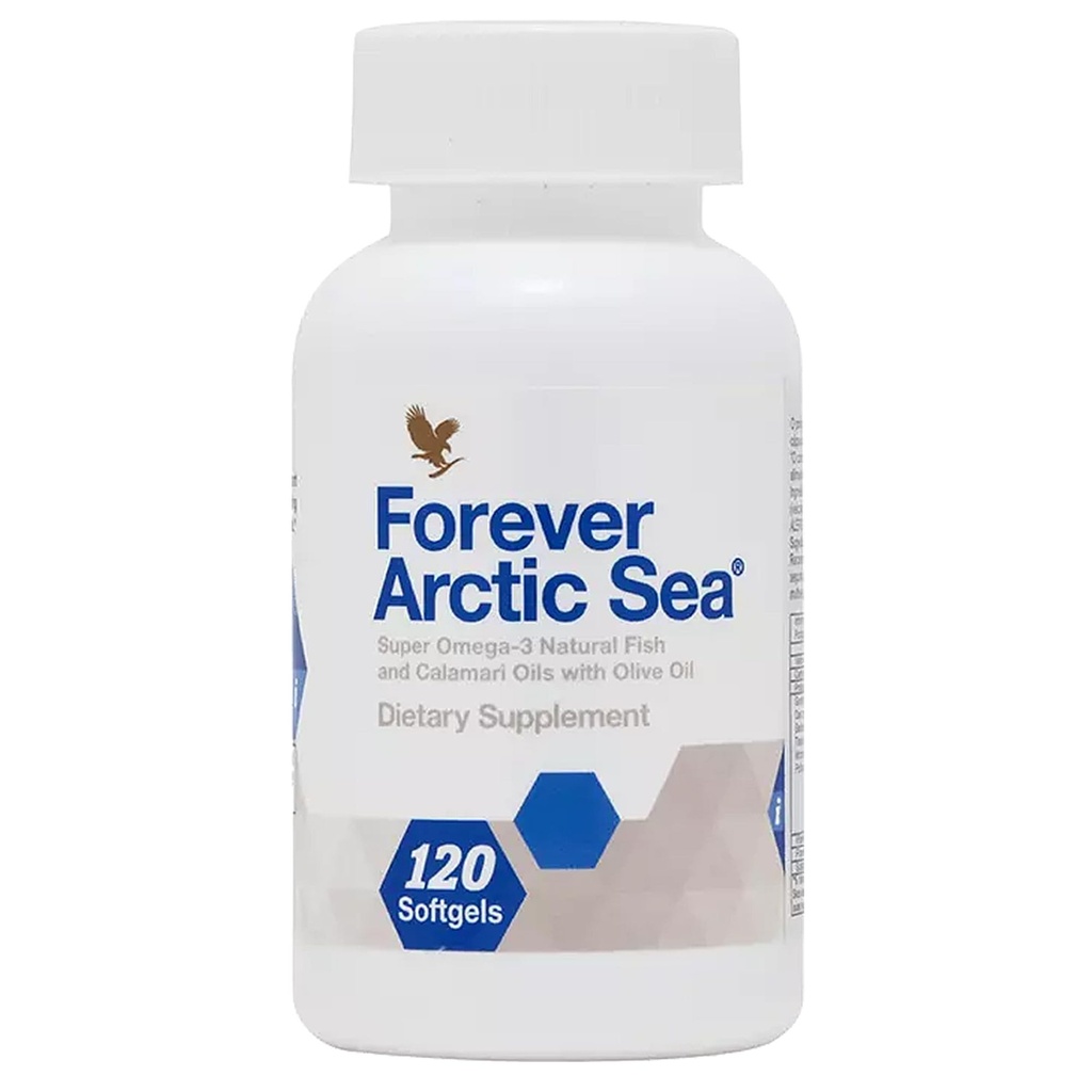Para siempre Vivir - Arctic Sea Omega-3 - Suplemento, EPA y DHA Fatty Acid Blend, soporta Corazón, Cerebro y Ojo Salud, Gluten-Free, 120 Softgels