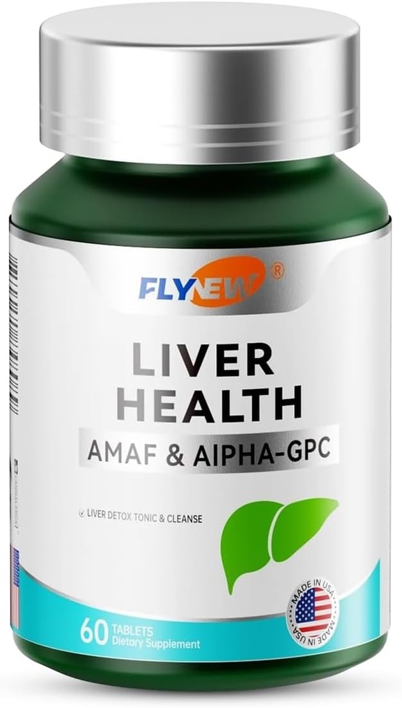 Liver Health, Detox " Repair, Liver Support Made in USA, NADH " Alpha-GPC, PQQ, L-Theanine, GMP, 60 Tablets