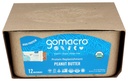 GoMacro MacroBar Barras orgánicas de proteína vegana, mantequilla de maní, 2.3 Bares de onda (Pack of 12)