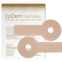 Hojas de cicatrices de silicona EpiDerm Areopexy – Reutilizable, lavable " Reducción de mamas personalizables " Esenciales de cirugía de pecho Op - Forma Lollipop Patches de cicatriz profesional de grado – Natural, 1 Pareja