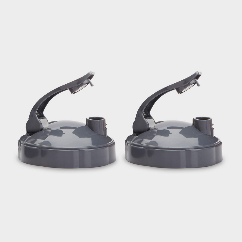 NutriBullet Flip Top To-Go Lid (set de 2),Grey, .25 Lbs