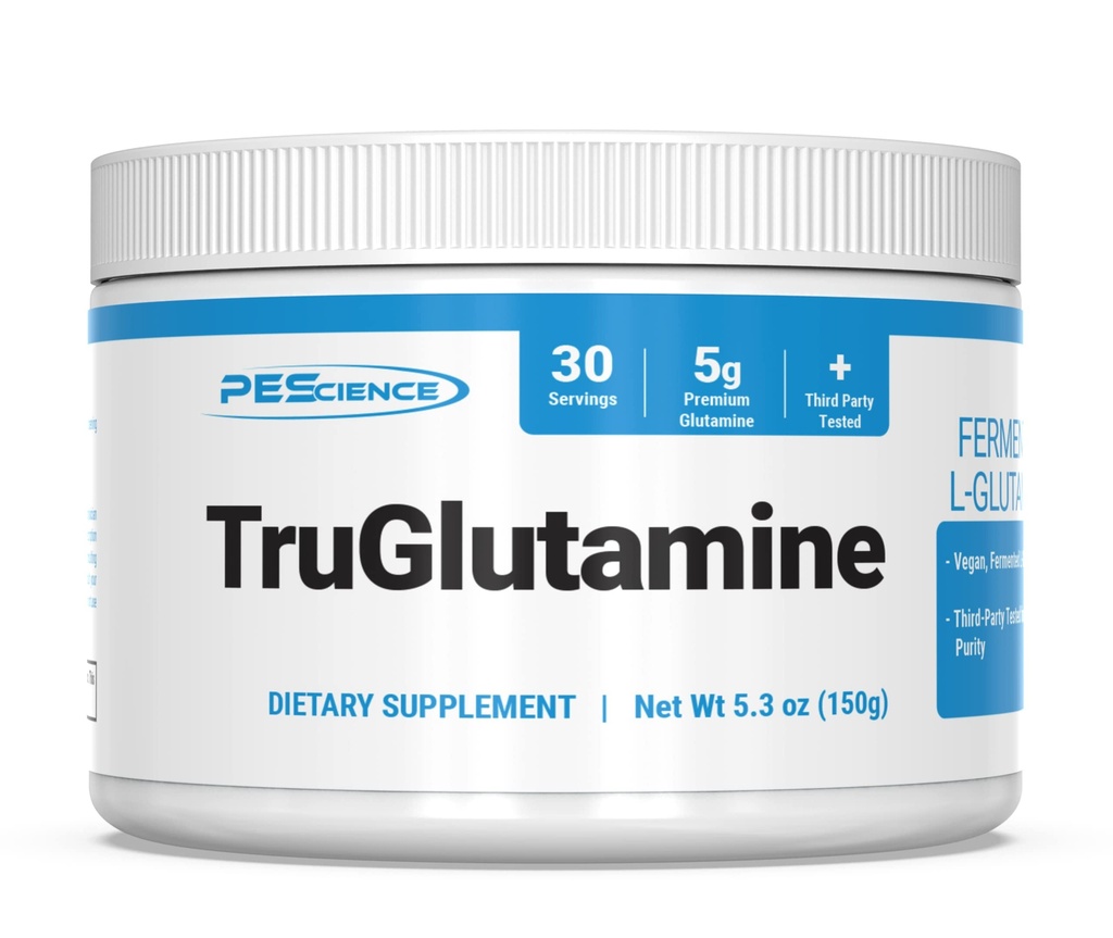 PEScience TruGlutamina, Fermented L-Glutamine Powder, Unflavored, 30 Servings, Gut Health Support