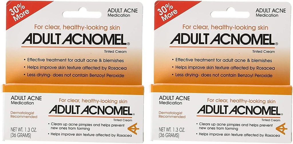 Medicación de acnomel adulto 1.3 Oz (Pack of 2)