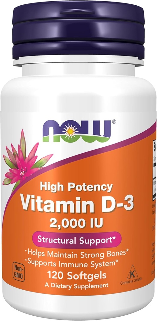 Ahora Alimentos, Vitamina D3 2000Iu (Softgels)