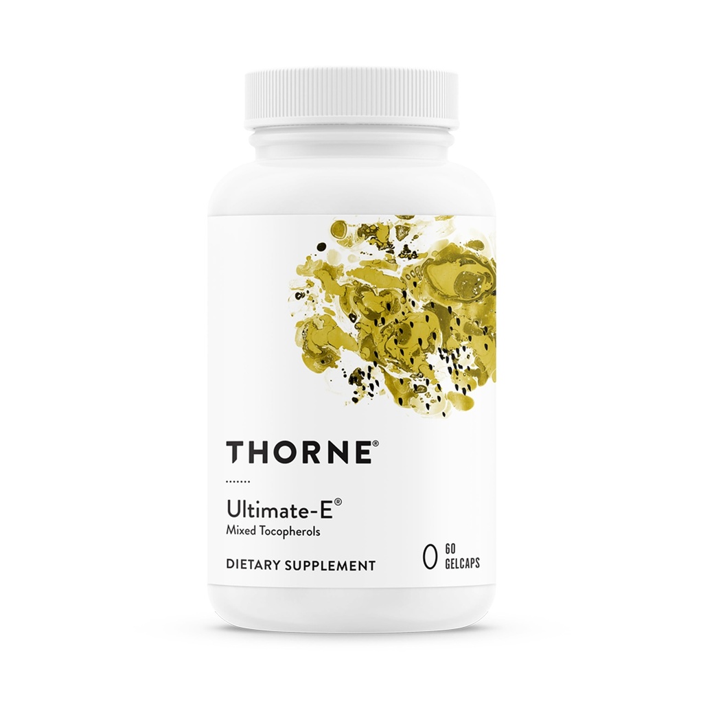 THORNE - Ultimate-E - Contiene todas las formas naturales de la vitamina E - 60 Gelcaps