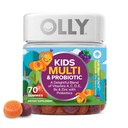 OLLY Kids Multivitamin &amp; Probiotic Gummy, Digestive Support, Vitaminas A, D, C, E, B, Zinc, Chewable Supplement, Berry Flavored, 35 Day Supply - 70 Count