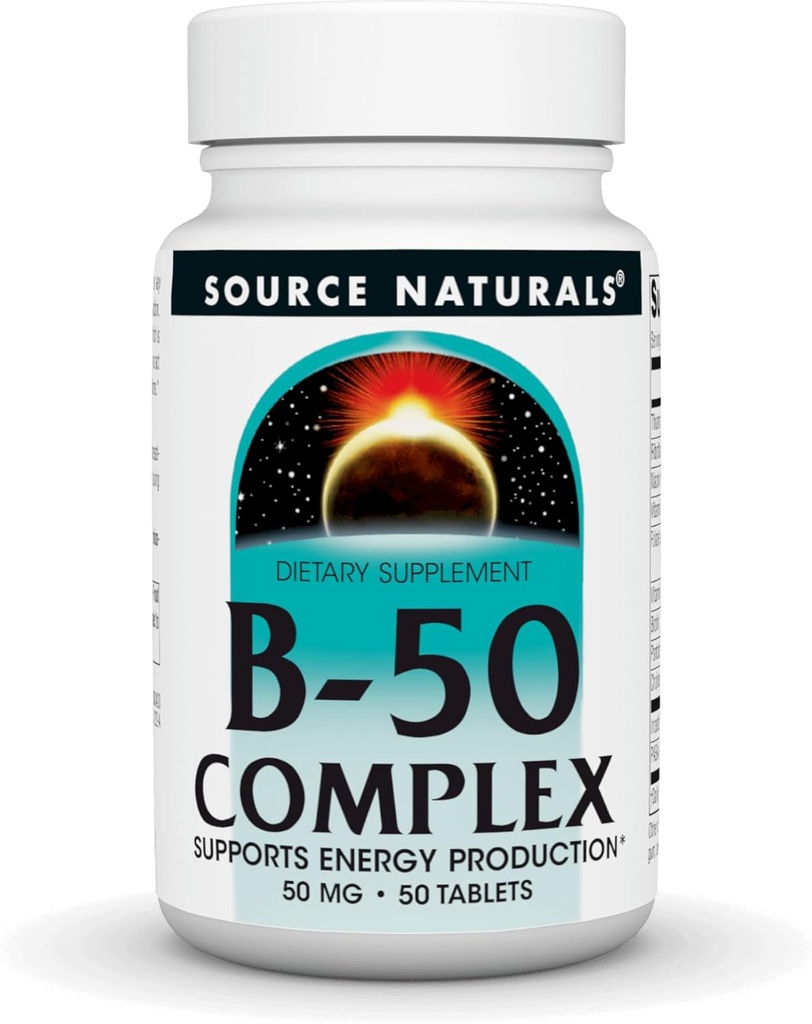 Fuente Naturals B-50 Complejo, Apoyo a la Producción Energética* - 50 Tablas