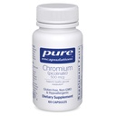 Pure Encapsulations Chromium (Picolinate) 500 mcg - for Lipid & Carbohydrate Metabolism* - Suplemento Mineral - Absorción Superior Chromium Supplement - Vegan & Gluten Free - 60 cápsulas