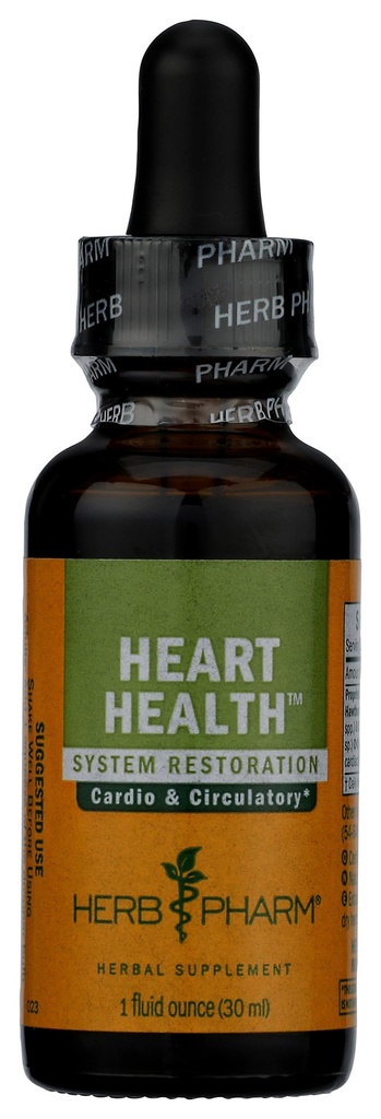 Herb Pharm Heart Health Liquid Herbal Formula con Hawthorn para soporte del sistema cardiovascular - 1 onza (FCACT01)