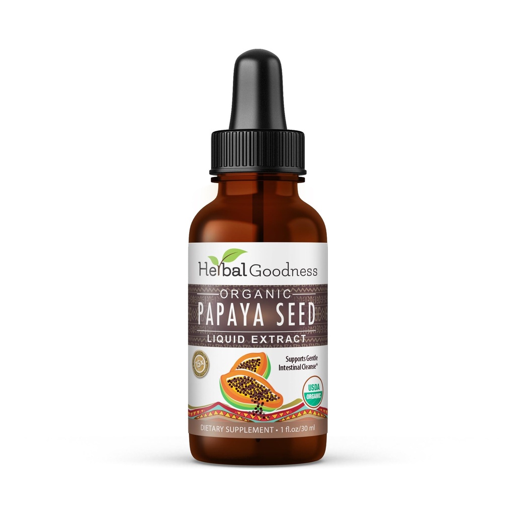 Papaya Semillas 1oz - Superalimentos orgánicos para Enzymes Digestivos, Gut Health- Non-GMO, Raw, y sin procesar para el bienestar holístico