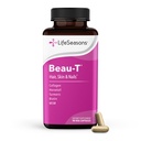 LifeSeasons Beau-T - Hair, Nail &amp; Skincare Supplement - Promotes Healthy Hair and Nail Growth - Support Clear Skin & Fights Acne - Nail Strengtheninger - Contains Biotin Collagen Turmeric - 90 Capsules