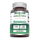 Sorprendente Nutrición Melatonina 10mg Softgels Suplemento No-GMO Silencio Gluten Gratis Silencio Made in USA (120 Conde)